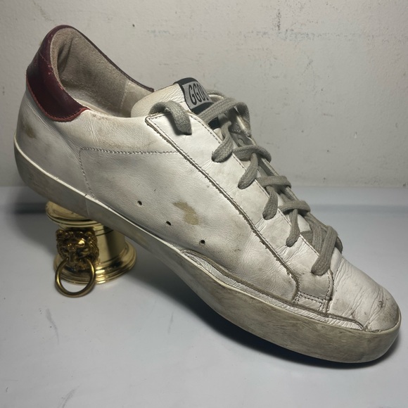 GOLDEN GOOSE súper star white Cherry sz 39 - Picture 5 of 15